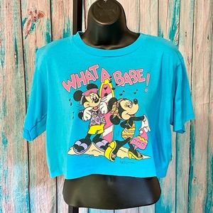 Vintage The Walt Disney Company Mickey Mouse crop top by Allison MFG